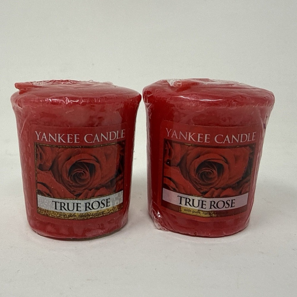 Yankee Candle True Rose Votives Samplers Set Lot of 2 New Wrapped